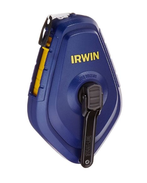 Irwin Strait-Line 2 oz Blue Fast Retrieve Chalk Line Reel 100 ft. White Irwin Strait-Line 2 oz Blue Fast Retrieve Chalk Line Reel 100 ft. White