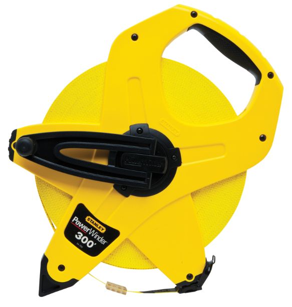 Stanley PowerWinder 300 ft. L X 0.5 in. W Open Reel Long Tape Measure 1 pk Stanley PowerWinder 300 ft. L X 0.5 in. W Open Reel Long Tape Measure 1 pk