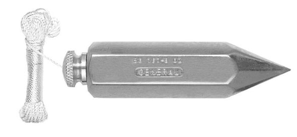 General 5 oz Steel Plumb Bob 3-3/8 in. L 1 pc General 5 oz Steel Plumb Bob 3-3/8 in. L 1 pc