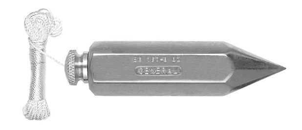 General 8 oz Steel Plumb Bob 4 in. L 1 pc General 8 oz Steel Plumb Bob 4 in. L 1 pc