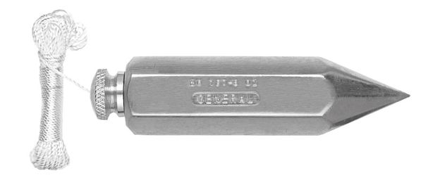 General 12 oz Steel Plumb Bob 4.5 in. L 1 pc General 12 oz Steel Plumb Bob 4.5 in. L 1 pc