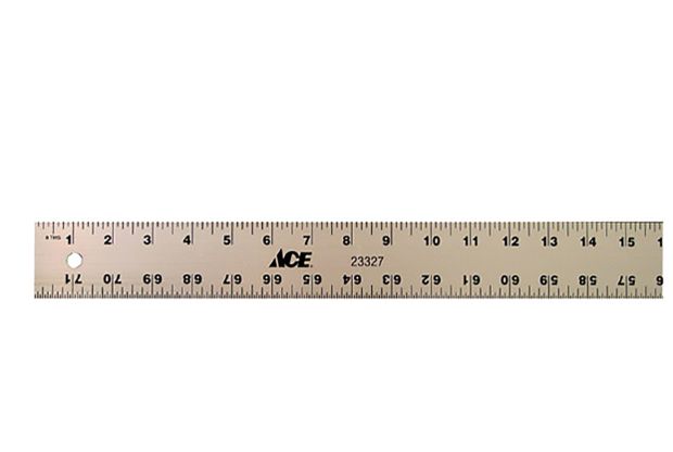 Ace 72 in. L X 2 in. W Aluminum Straight Edge Rule SAE Ace 72 in. L X 2 in. W Aluminum Straight Edge Rule SAE