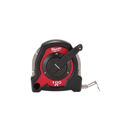 Milwaukee 100 ft. L X 1.5 in. W Closed Reel Long Tape Measure 1 pk Milwaukee 100 ft. L X 1.5 in. W Closed Reel Long Tape Measure 1 pk