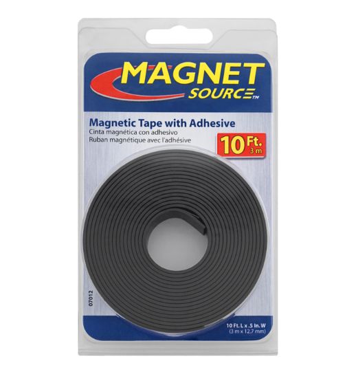 Magnet Source 120 in. L X .5 in. W Black Magnetic Tape 1