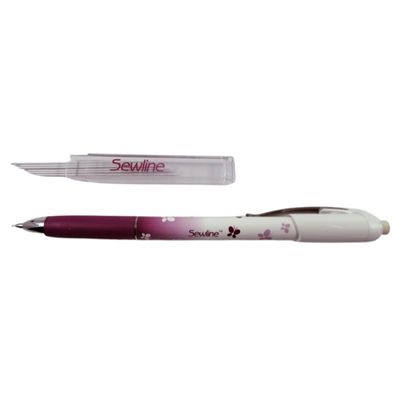 Fabric Pencil - White with 6 Leads