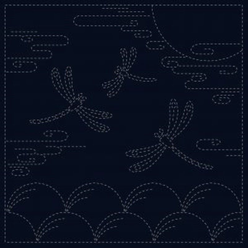 Sashiko Cloth Autumn Sky