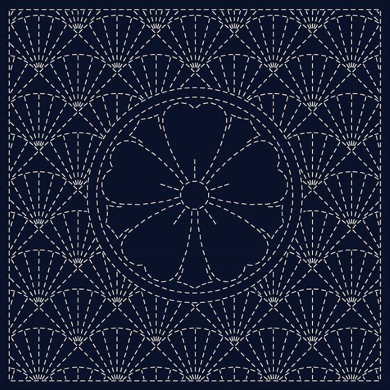 Sashiko Cloth Ken-Zakura