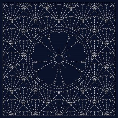 Sashiko Cloth Ken-Zakura