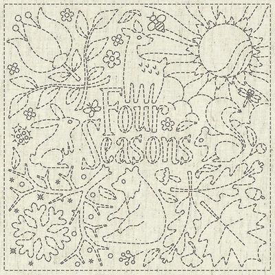 Sashiko Cloth Four Seasons