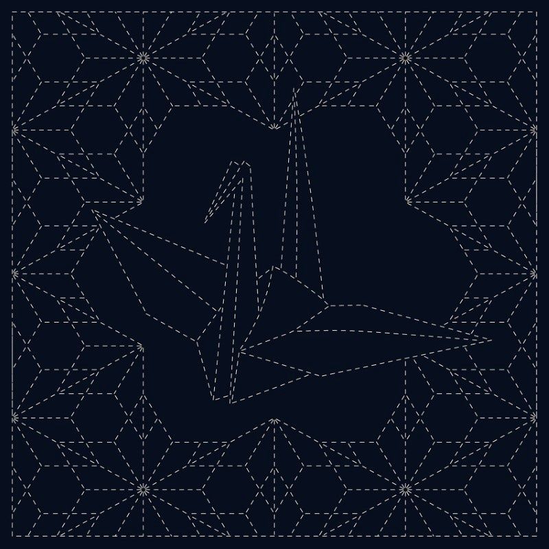 Sashiko Cloth Ori-Zuru