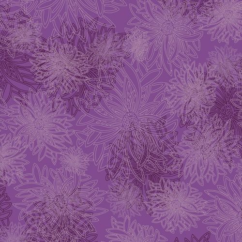 Floral Elements per metre, Colour: Iris 512