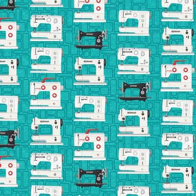 Vintage Bernina Print per metre