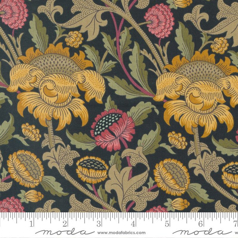 Morris Meadow Damask Black per metre