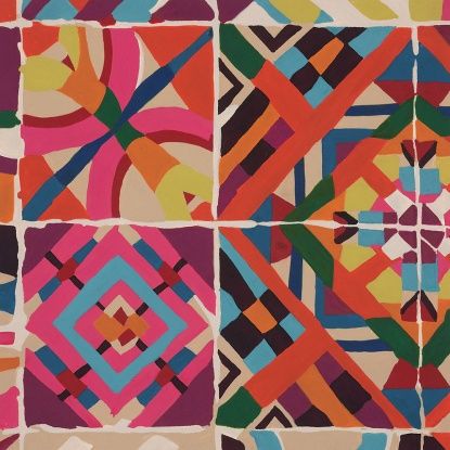 Colourful Cantera - Tea/Pink per metre