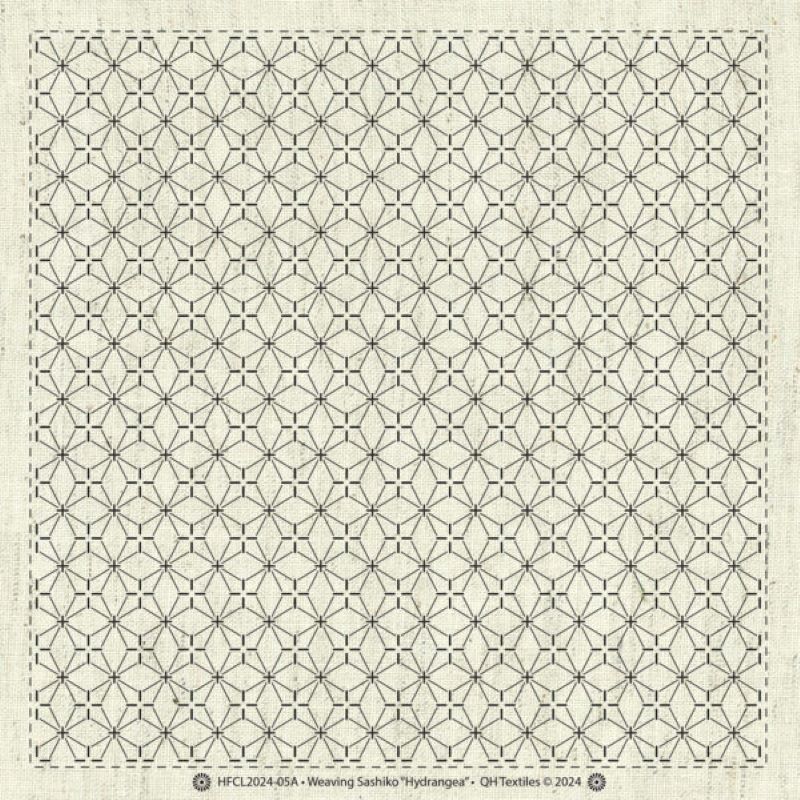 Sashiko Cloth Hydrangea