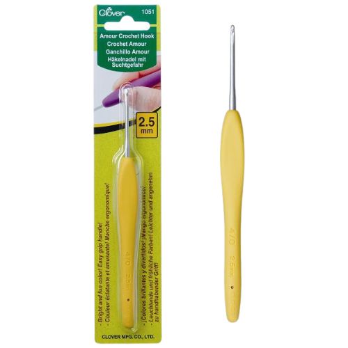 Clover Amour Crochet Hooks, Size: 2.5mm