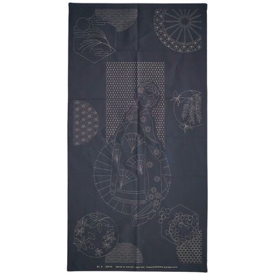 Japanese Lady Sashiko Panel