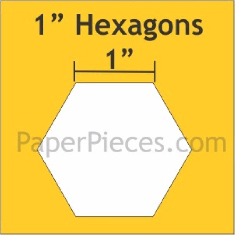 Hexagon 1&quot; 100pcs Paper Pieces