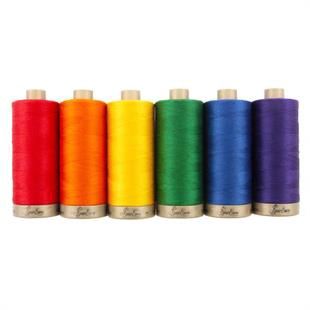 Fine Quilting Thread - 6 pk RAINBOW