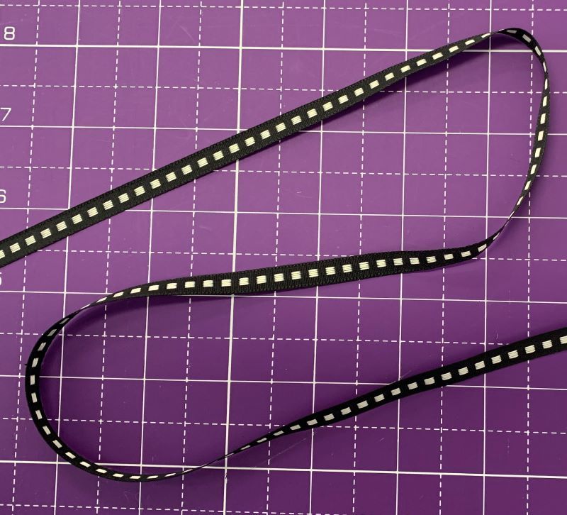 Box Stitch Ribbon 7mm per metre
