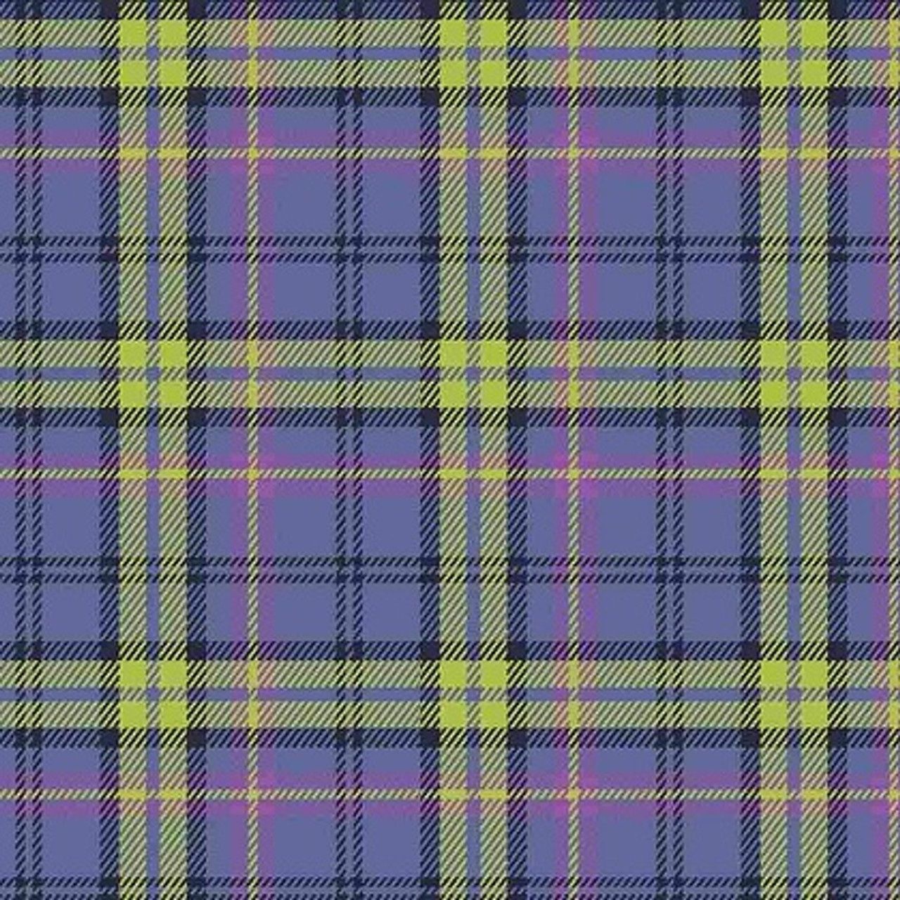 Primo Plaid Flannel - 2 Prints per metre, Style: Periwinkle