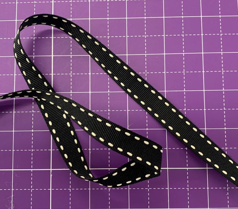 Stitched Grosgrain Ribbon 15mm per metre