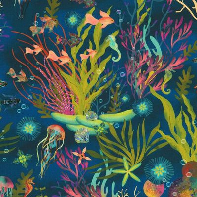 Oceanica by Robert Kaufman per metre