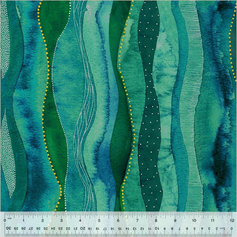 Ebb &amp; Flow, Print: Cascade - Green
