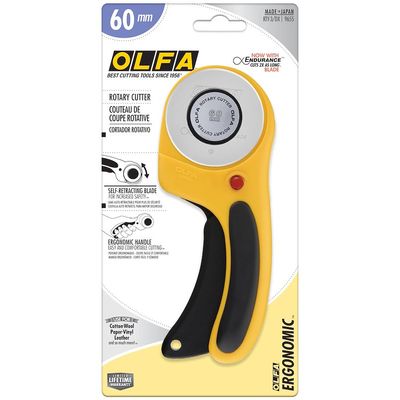 OLFA Ergonomic Rotary Cutter - 60mm