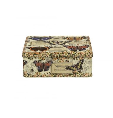Vintage Butterflies Rectangle Tin