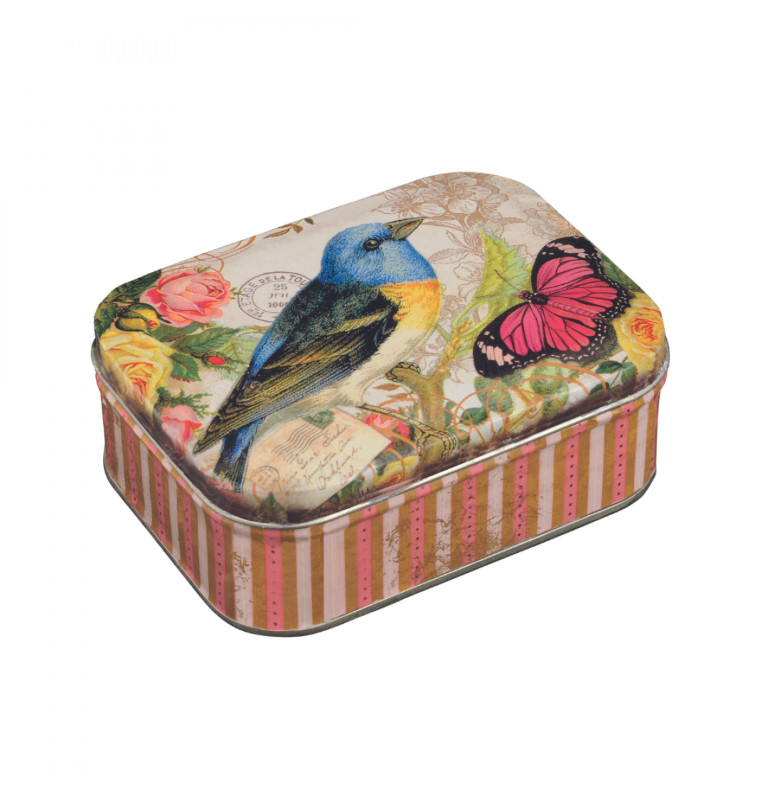 Nostalgic Bird &amp; Butterfly Tin