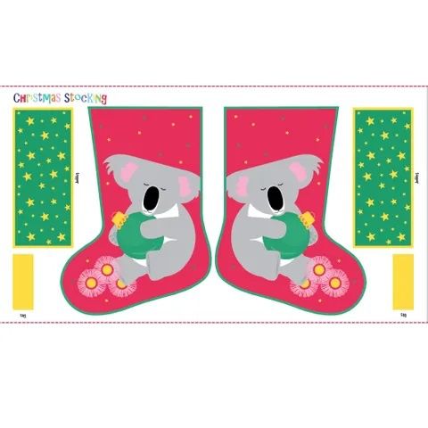 Festive Friends Christmas Stocking Panels