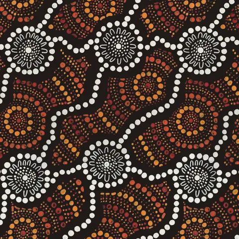 Saltwater Dreamtime per metre, Name: 5571 Browns