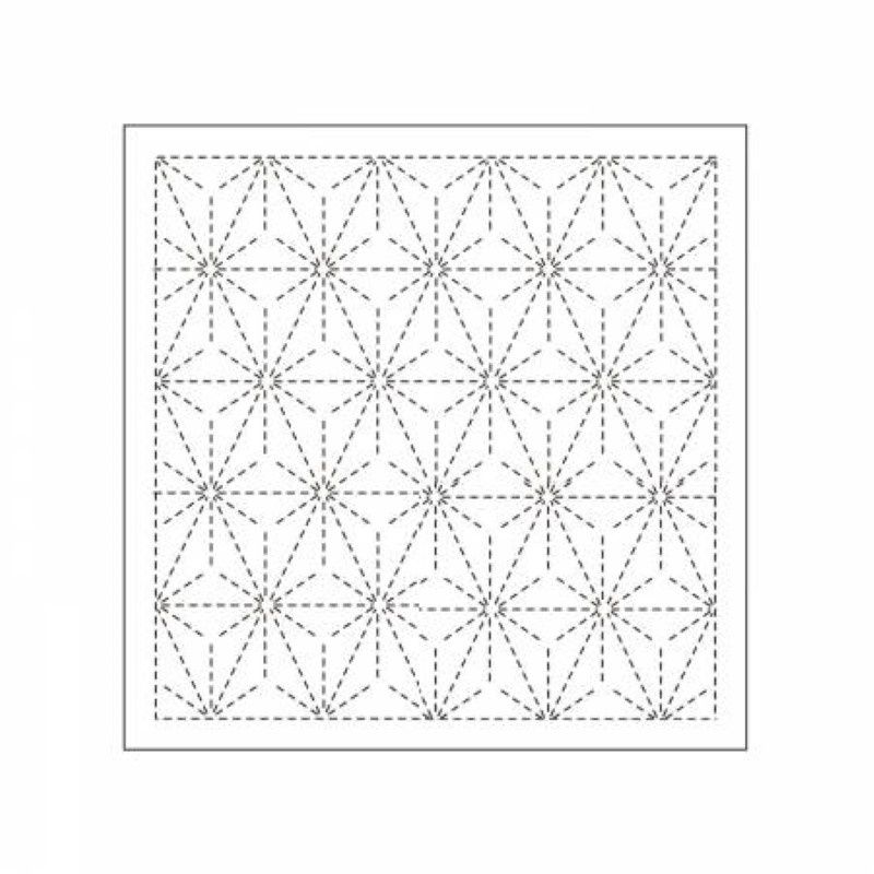 Sashiko Cloth No.6 Asa-no-ha