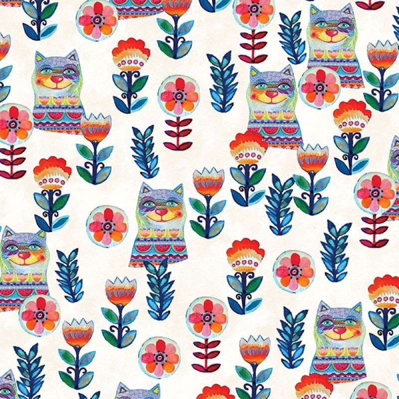 Sunshine Cats - 2 Prints per metre