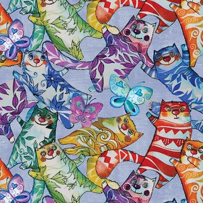 Sunshine Cats - 2 Prints per metre