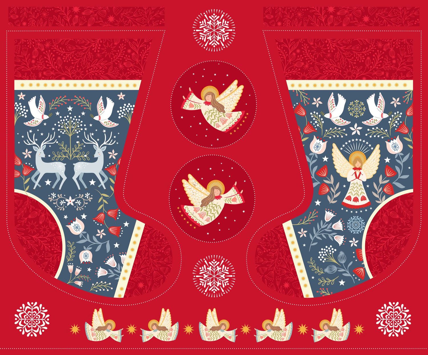 Peace and Joy Stocking Panel