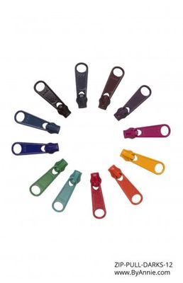 Zipper Pulls 12 pk - 2 Styles