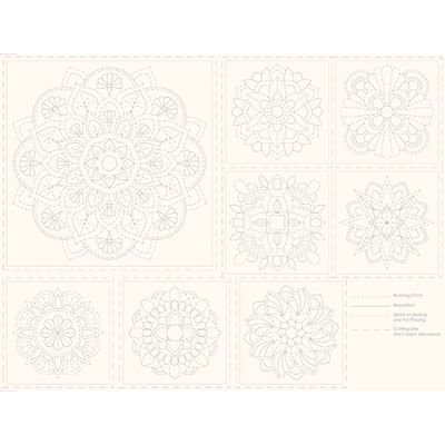 Mandala Sashiko Panel