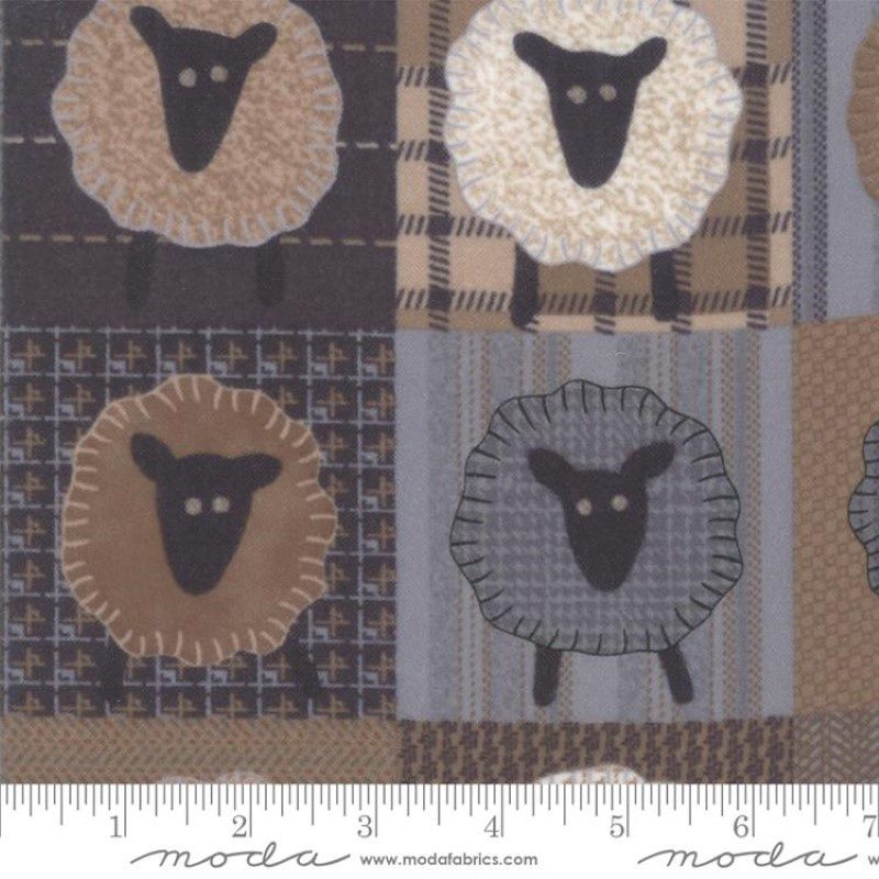 Farmhouse Flannels III, Print: Wooly Sheep 10812