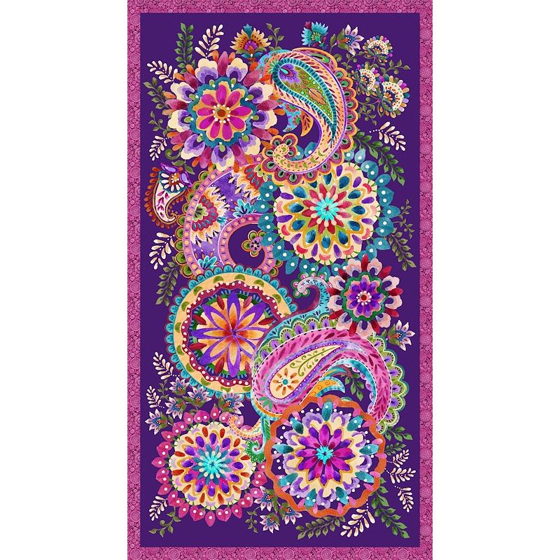 Petra Panel - 24in Paisley with Medallions