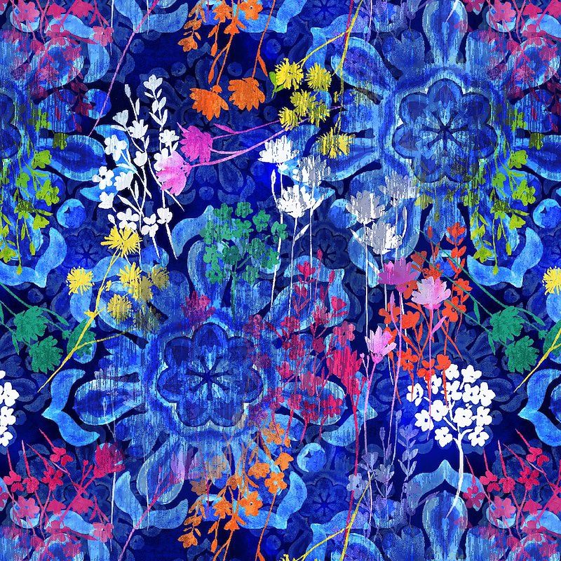 Chantal - Navy Medallion