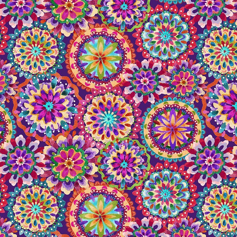 Petra - Purple Medallions