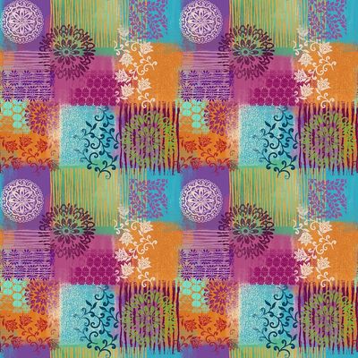 Petra - Orange Patchwork
