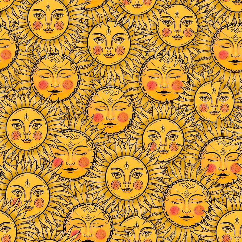 Celestial Galaxy - Sun Faces