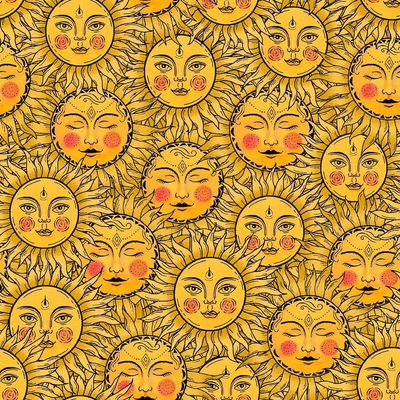 Celestial Galaxy - Sun Faces