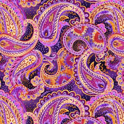 Petra - Purple Paisley