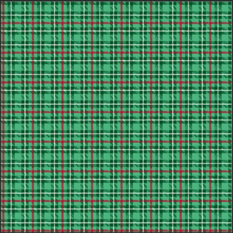 Warp &amp; Weft Holiday Multi Plaid Holly per metre