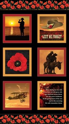 Remembering 24&quot; Block Panel ANZAC