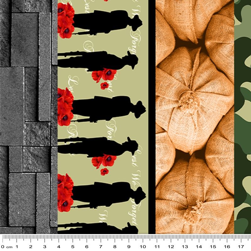 Remembering II Stripe - ANZAC  per metre